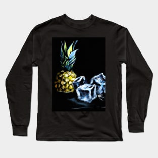 Pineapple and ice cubes Long Sleeve T-Shirt